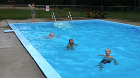 The clubhouse pool